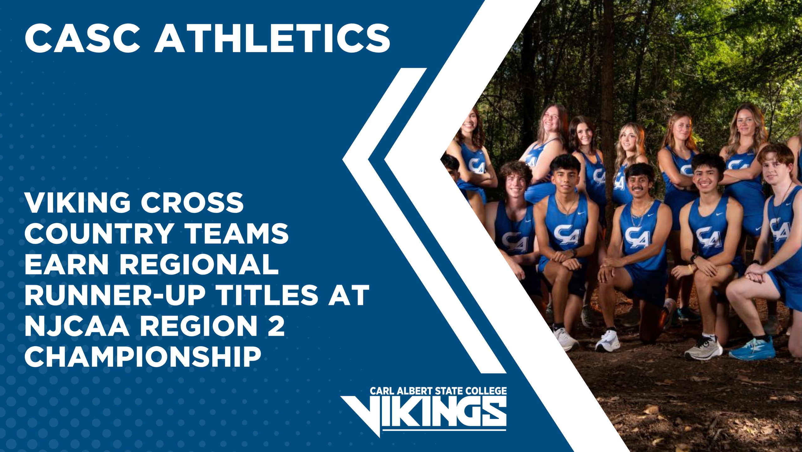VIKING CROSS COUNTRY TEAMS EARN REGIONAL RUNNER-UP TITLES AT NJCAA REGION 2 CHAMPIONSHIP
